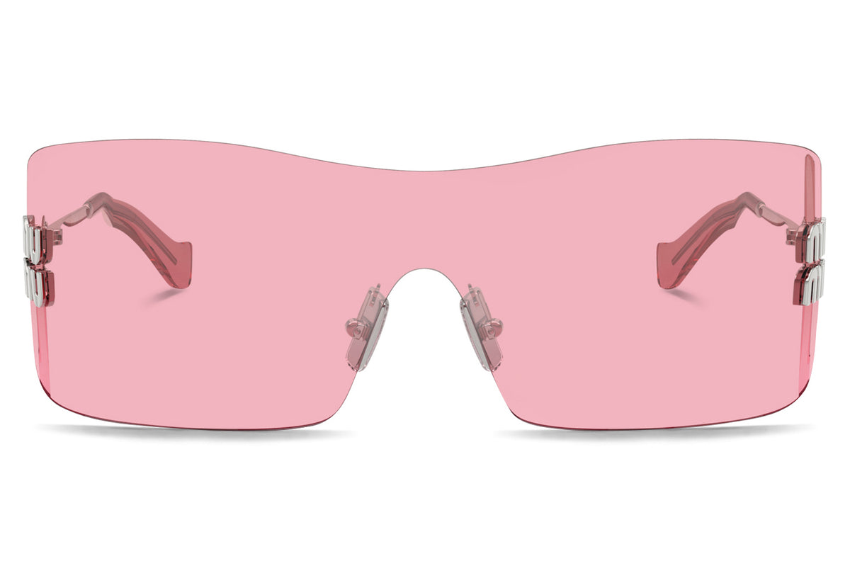 MIU MIU ベロア眼鏡ケース ピンク 未使用級 正規品 Miu Miu® - MU B53S | Rimless Shield Metal Sunglasses