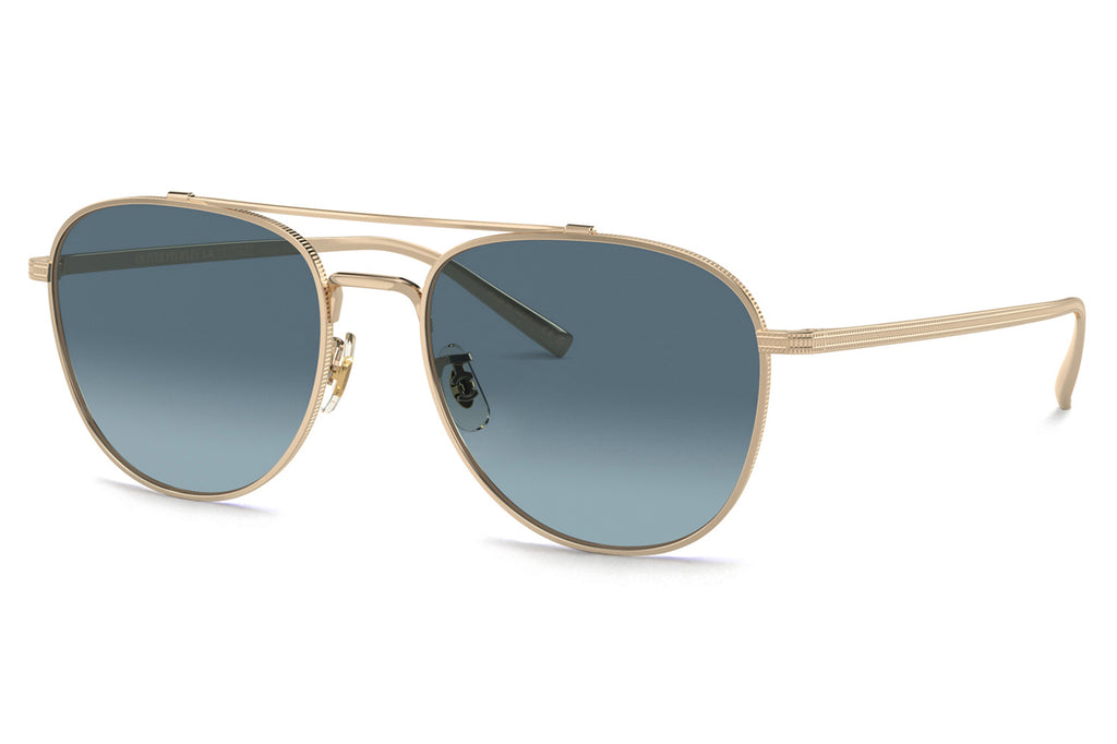 Oliver Peoples - Rivetti (OV1335ST) Sunglasses Gold with Marine Gradient Lenses