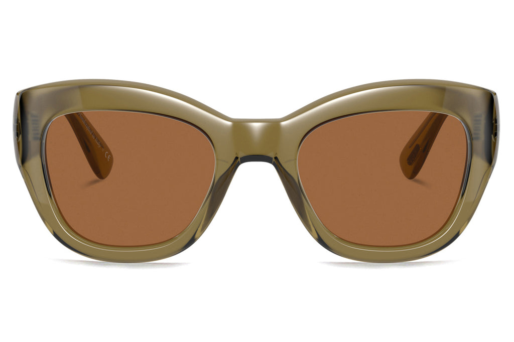 Oliver Peoples - Lalit (OV5430SU) Sunglasses Dusty Olive with Persimmon Lenses