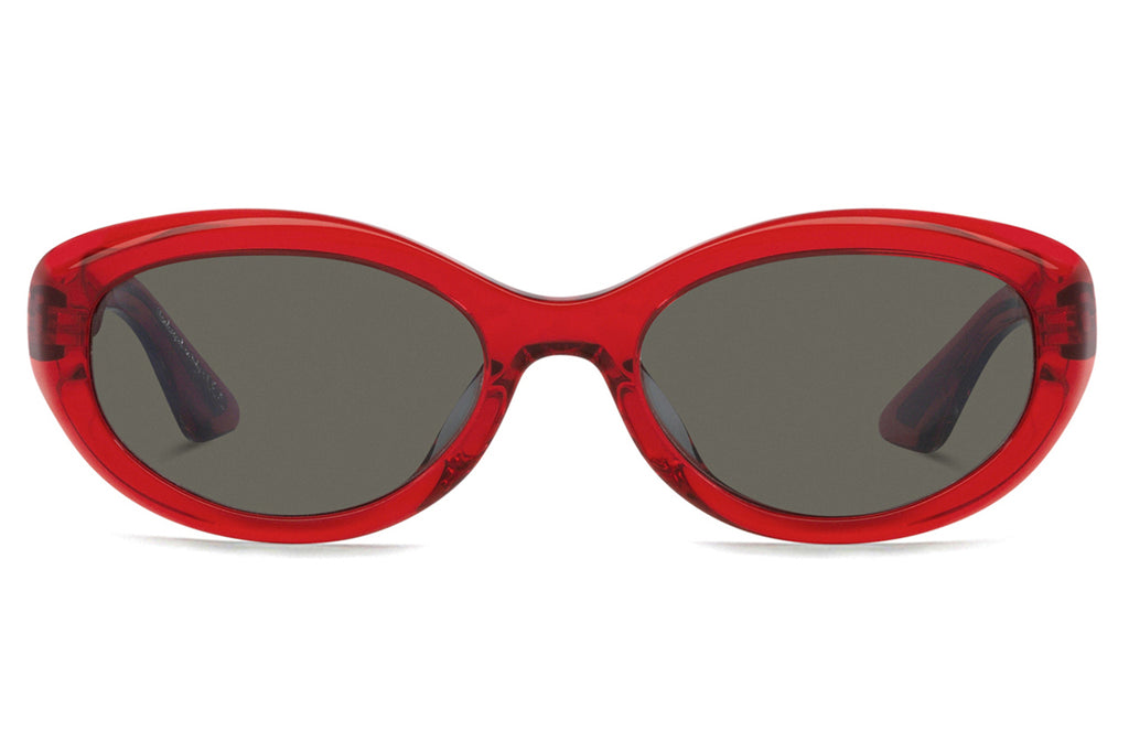 Oliver Peoples - 1969C (OV5513SU) Sunglasses Translucent Red with Carbon Grey Lenses