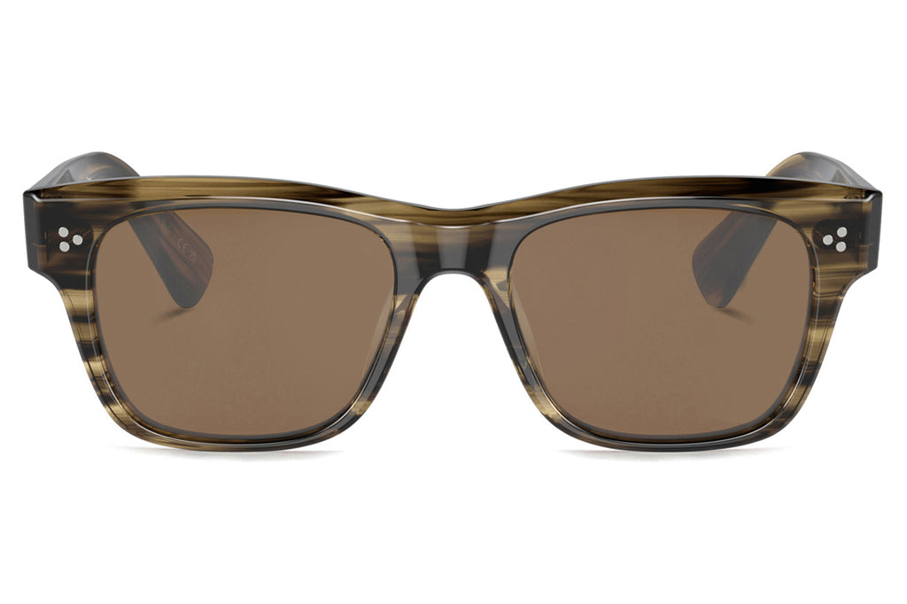 Oliver Peoples - Birell (OV5524SU) Sunglasses Olive Smoke with Cognac Mirror Lenses