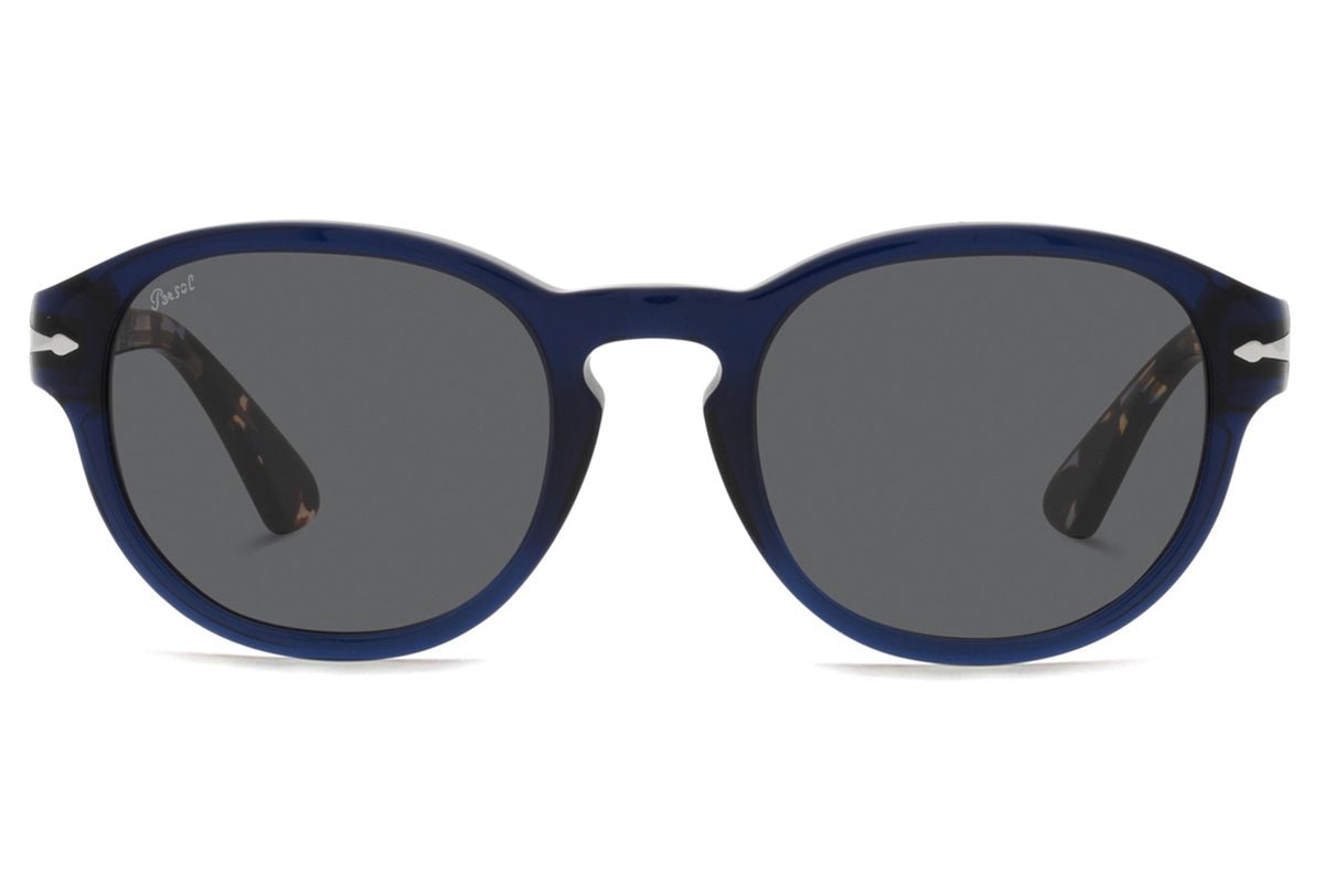 Persol Navy Blue Round Sunglasses Amazon.com: Persol Unisex PO3152S Round Sunglasses, Black  main image 3