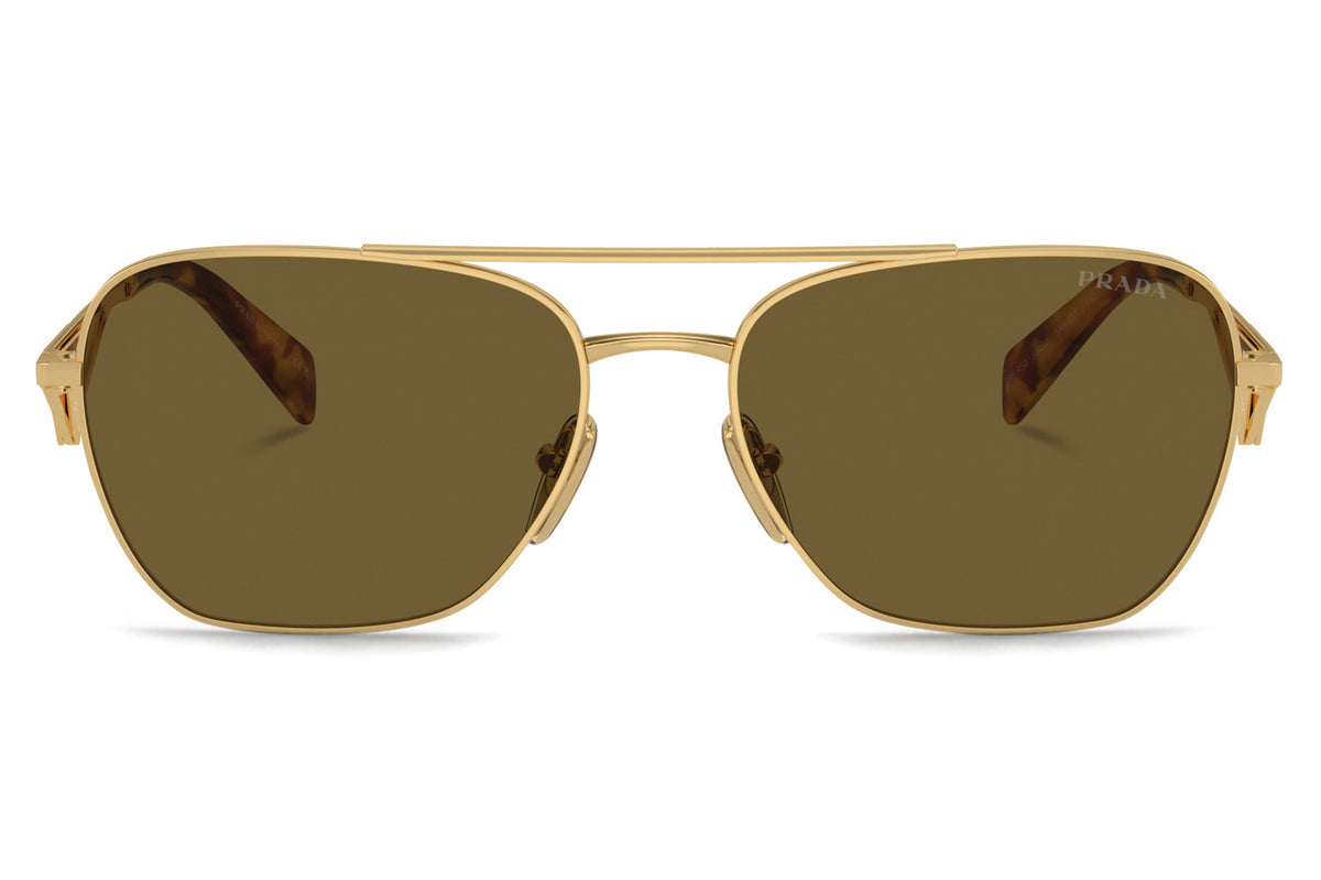 Prada Gold Aviator Sunglasses Sleek Design Prada - PR B57S Sunglasses | Specs Collective main image 4