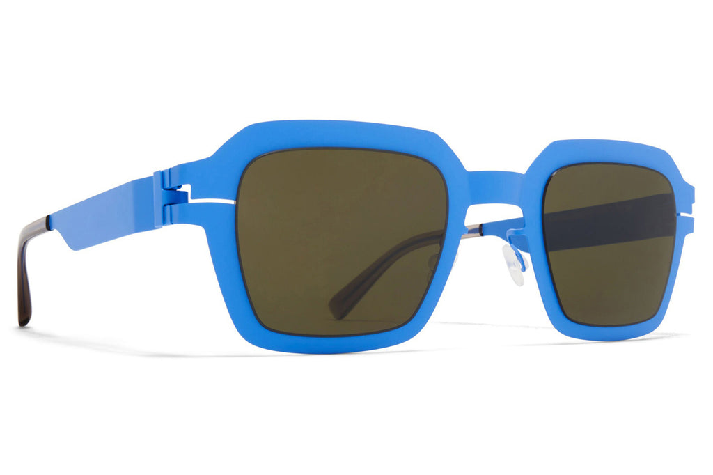 MYKITA - Mott Sunglasses Light Blue with Raw Green Solid Lenses