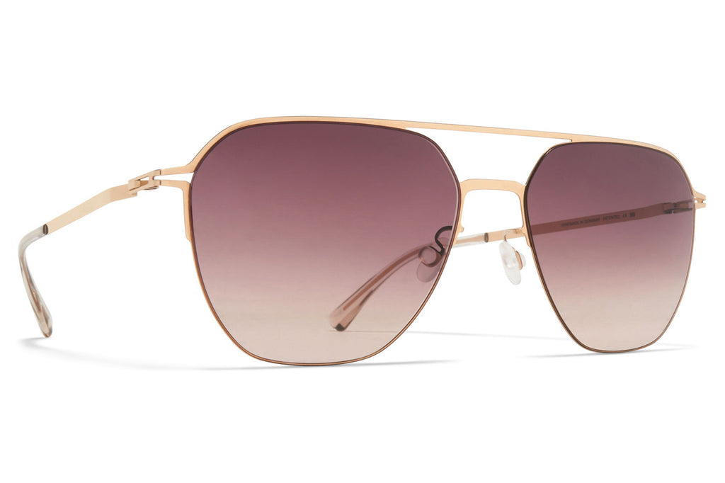 MYKITA - Amos Sunglasses Champagne Gold with Cedar Brown Gradient Lenses