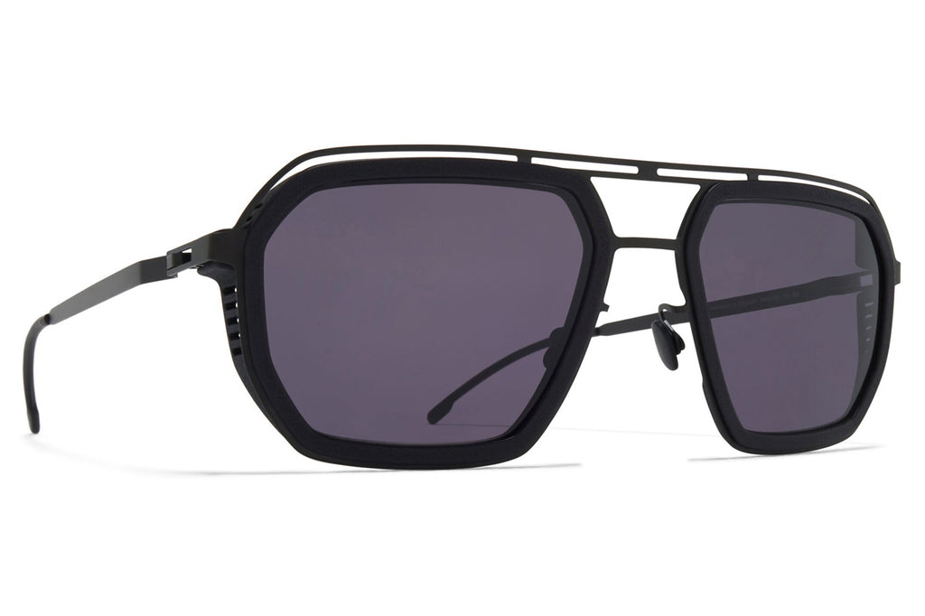 MYKITA - Mojave Sunglasses MH6 - Pitch Black/Black with Cool Grey Solid Lenses