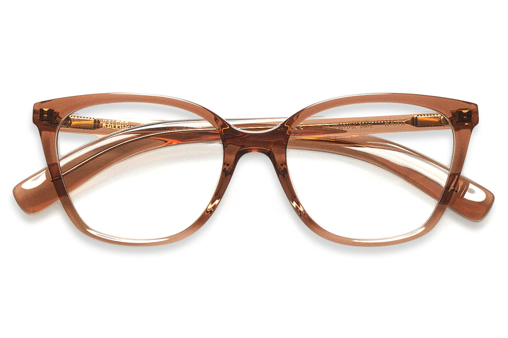 Kaleos Eyehunters - Wang Eyeglasses Brown Crystal