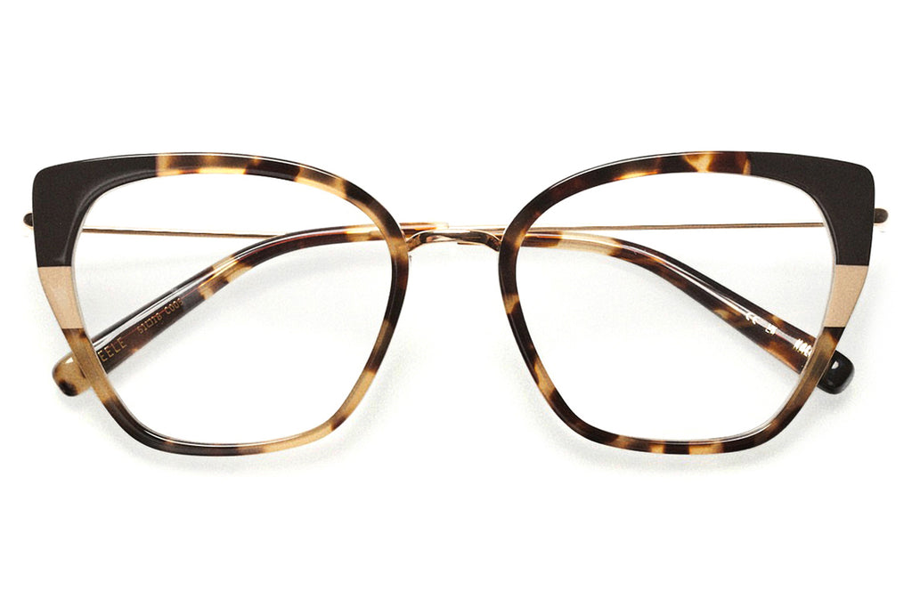 Kaleos Eyehunters - Steele Eyeglasses Brown Tortoise/Opaque Black