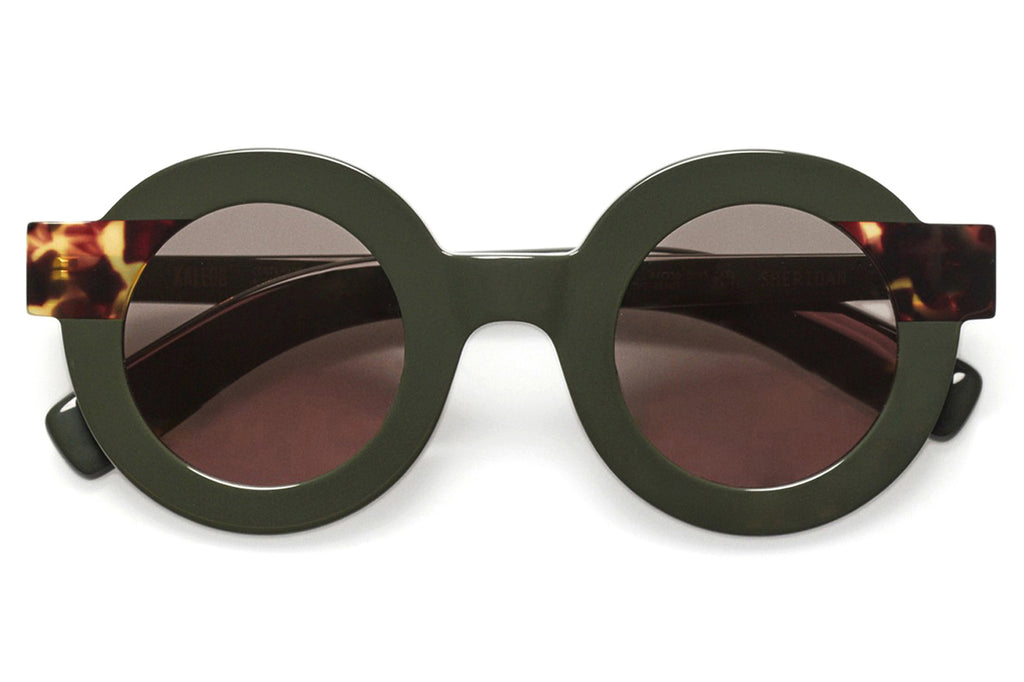 Kaleos Eyehunters - Sheridan Sunglasses Forest Green/Dark Brown Tortoise