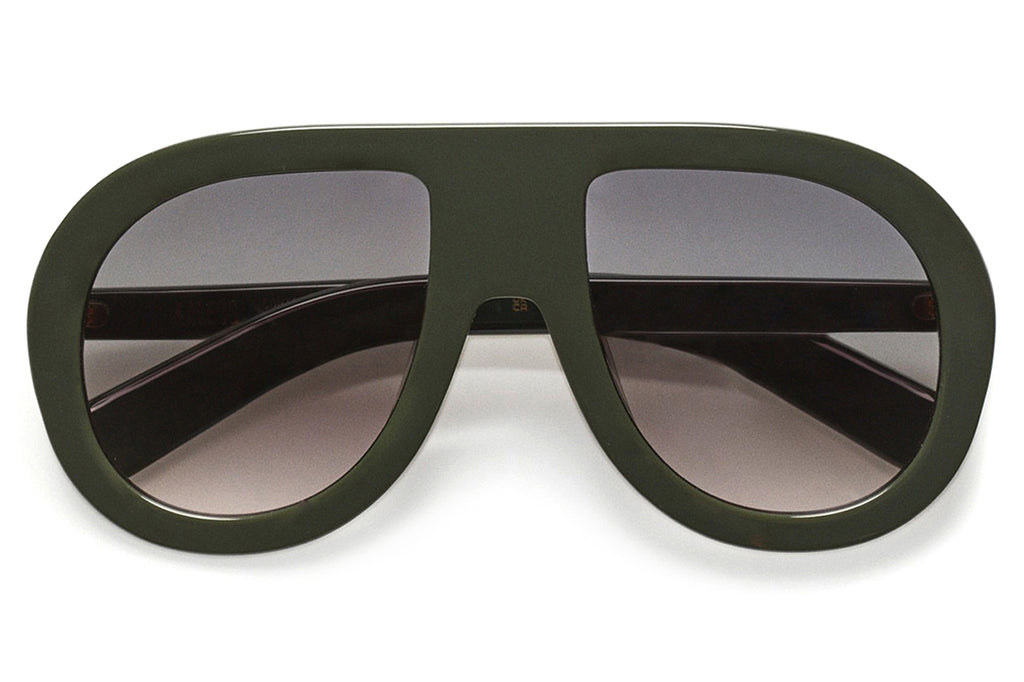 Kaleos Eyehunters - Salander Sunglasses Monochrome Bottle Green