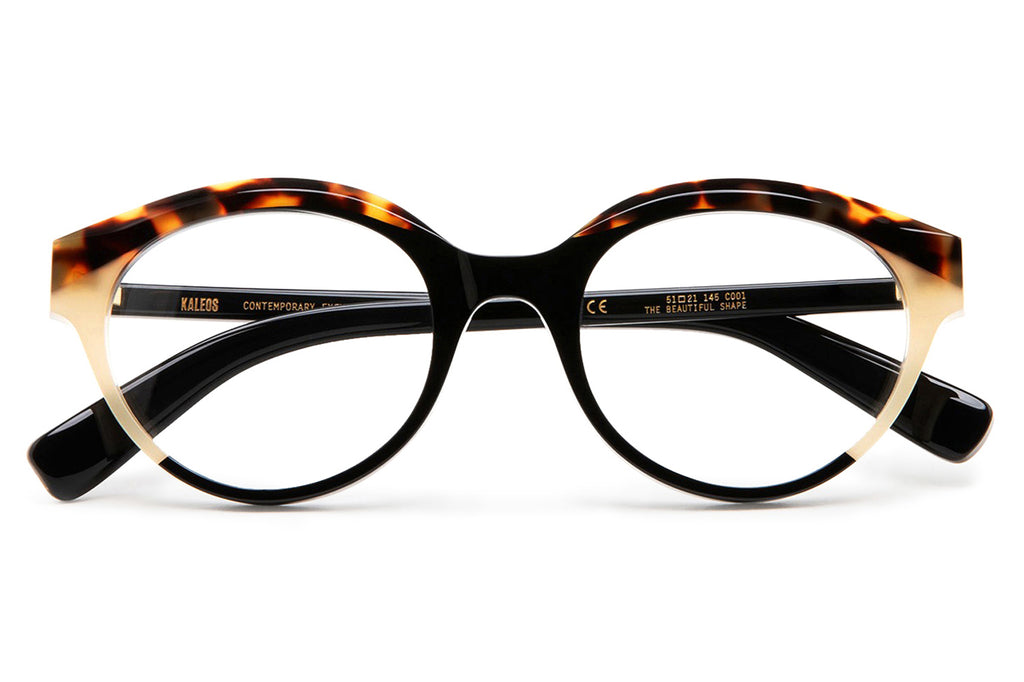 Kaleos Eyehunters - Hines Eyeglasses Black/Brown Tortoise