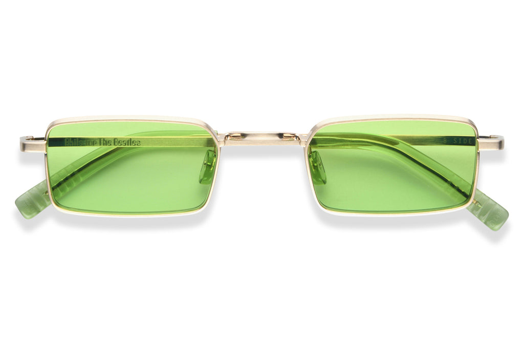 AKILA® Eyewear - Akila for the Beatles (B Side) Sunglasses Gold w/ Apple Green Lenses