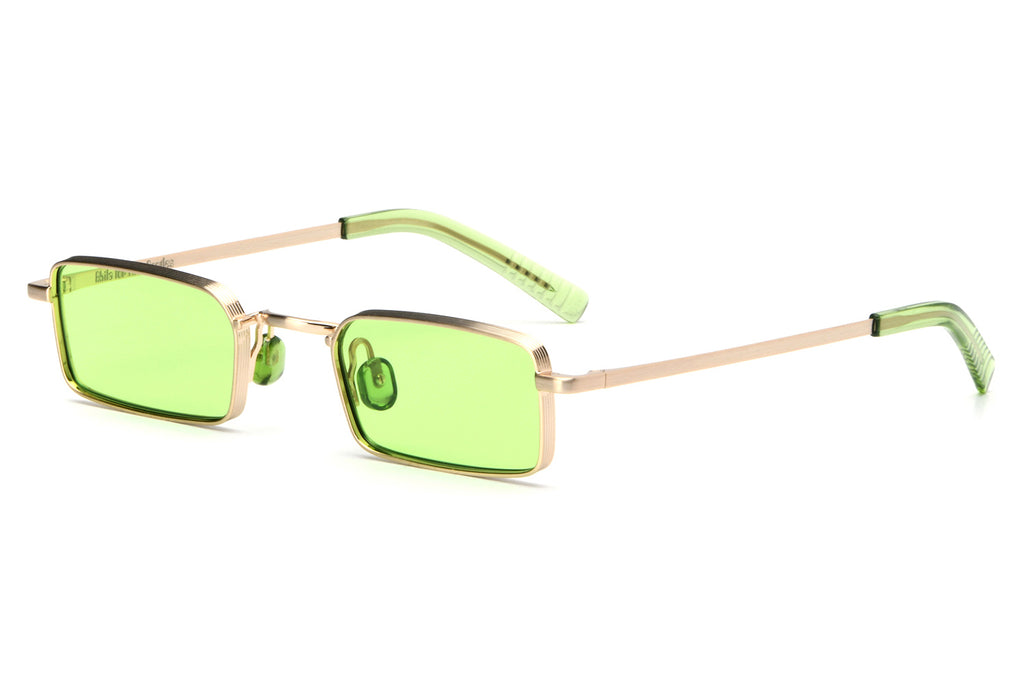 AKILA® Eyewear - Akila for the Beatles (B Side) Sunglasses Gold w/ Apple Green Lenses