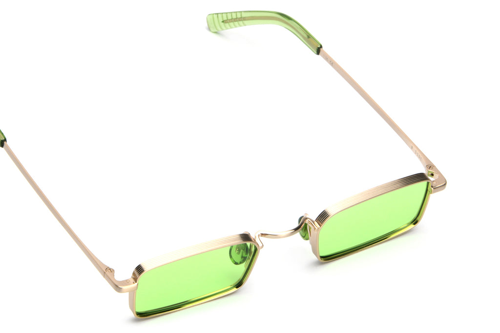 AKILA® Eyewear - Akila for the Beatles (B Side) Sunglasses Gold w/ Apple Green Lenses