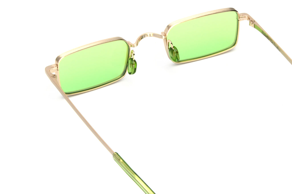 AKILA® Eyewear - Akila for the Beatles (B Side) Sunglasses Gold w/ Apple Green Lenses