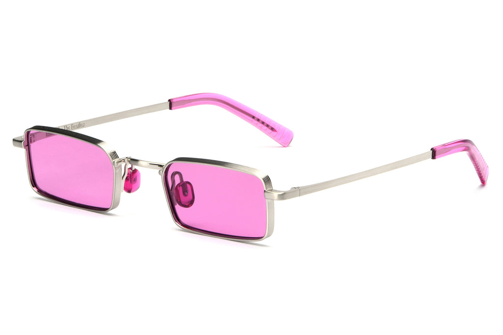 AKILA® Eyewear - Akila for the Beatles (B Side) Sunglasses Silver w/ Magenta Lenses