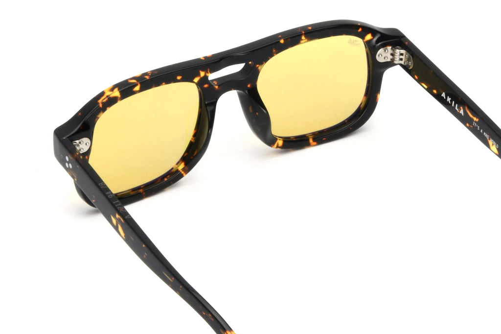 AKILA® Eyewear - Dillinger Sunglasses Tokyo Tortoise w/ Yellow Lenses