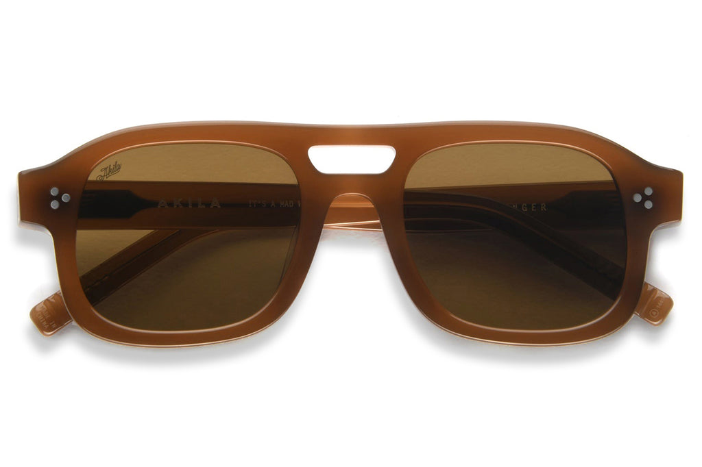 AKILA® Eyewear - Dillinger Sunglasses Brown w/ Brown Lenses