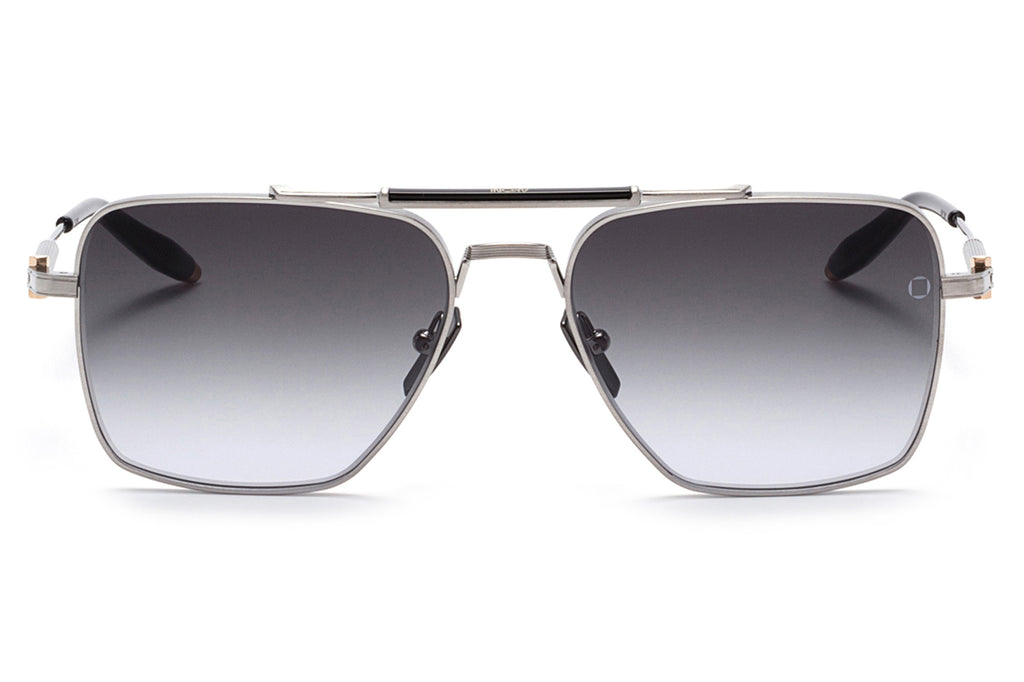 Akoni - Eos Sunglasses Brushed Palladium - Dark Crystal Grey with Dark Grey Gradient Lenses