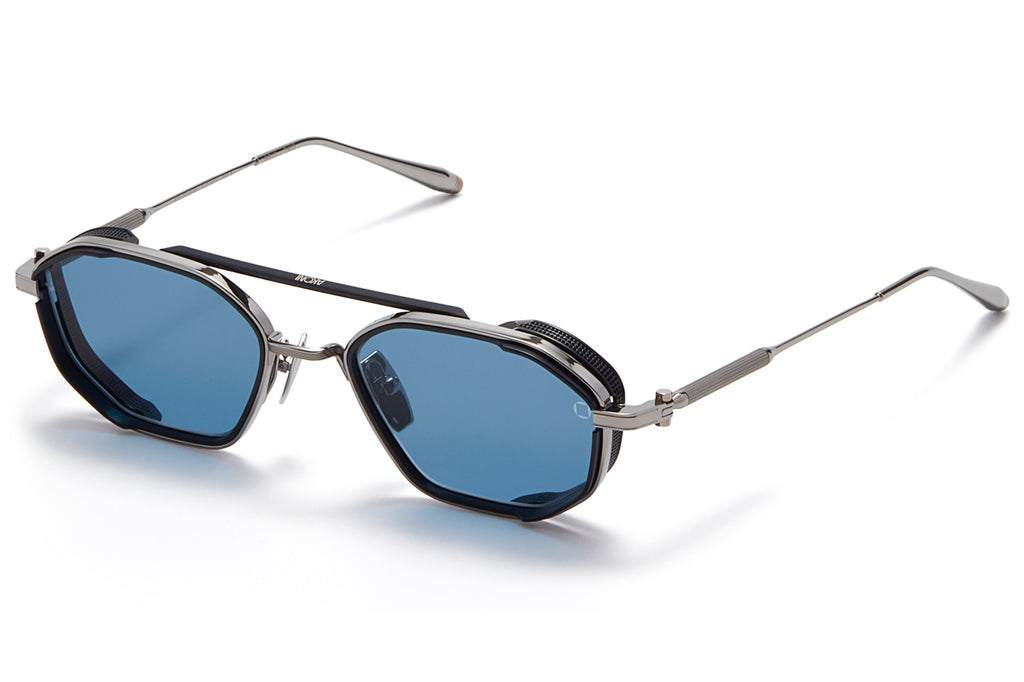 Akoni - Eris-Two Sunglasses Matte Navy with Dark Blue – Black Flash Mirror Lenses