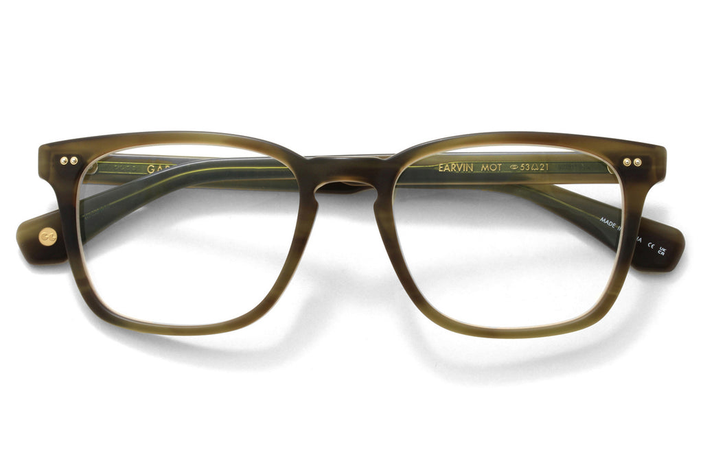 Garrett Leight - Earvin Eyeglasses Matte Olive Tortoise