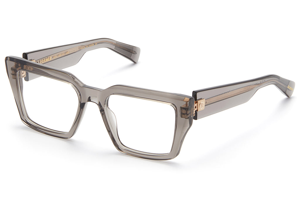 Balmain® Eyewear - Formée Eyeglasses Crystal Grey & White Gold