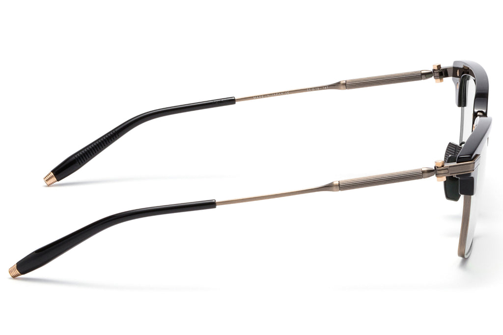 Akoni - Galileo Eyeglasses Black & Antiqued White Gold