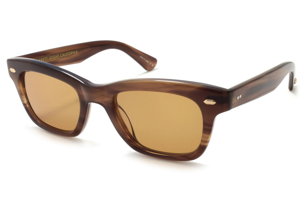 Garrett Leight - Grove Sunglasses Sequoia Tortoise with Marigold Lenses