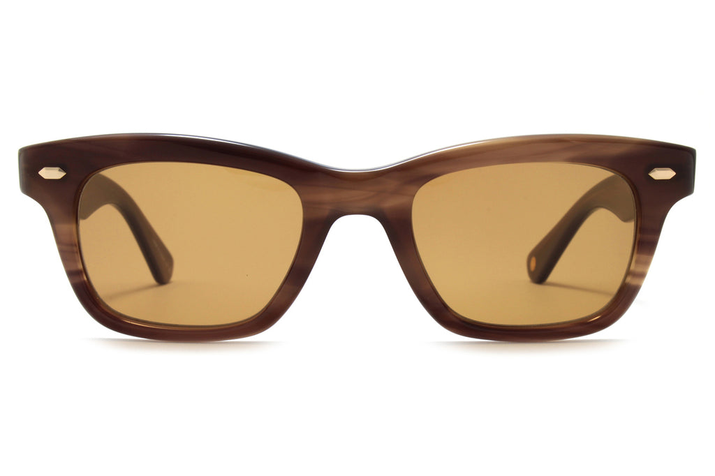 Garrett Leight - Grove Sunglasses Sequoia Tortoise with Marigold Lenses