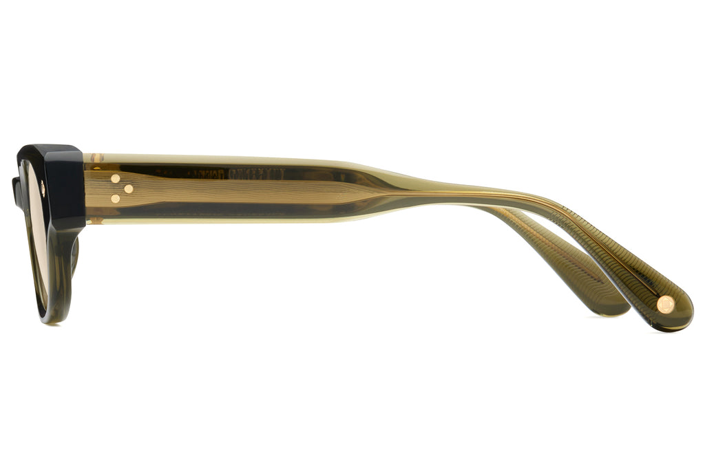 Lunetterie Générale - À Tout Jamais Sunglasses Military Green & 18k Gold with Solid Bronze Lenses