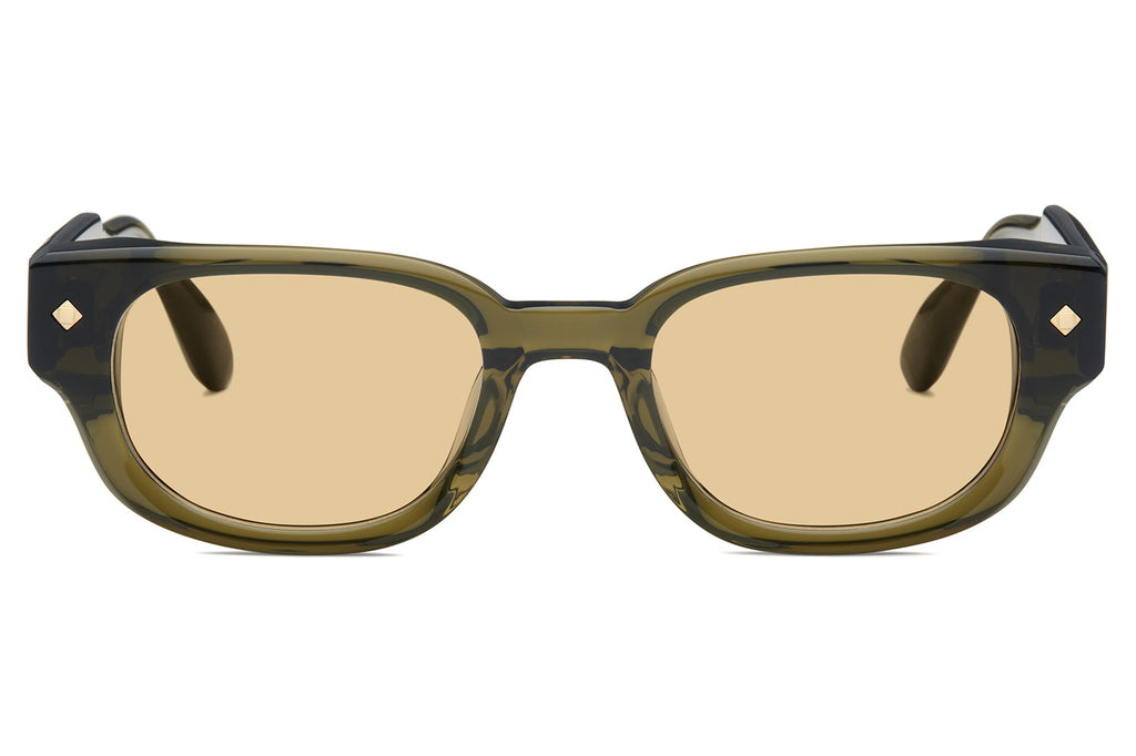 Lunetterie Générale - À Tout Jamais Sunglasses Military Green & 18k Gold with Solid Bronze Lenses
