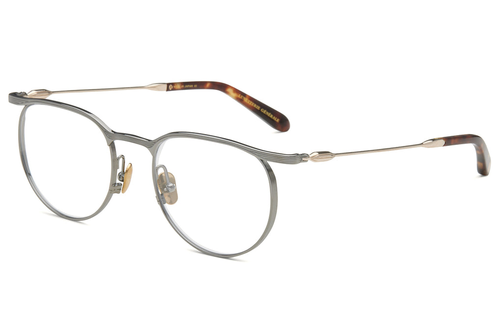 Lunetterie Générale - Doux Déjà Vu Eyeglasses Gun Metal & 14k Gold