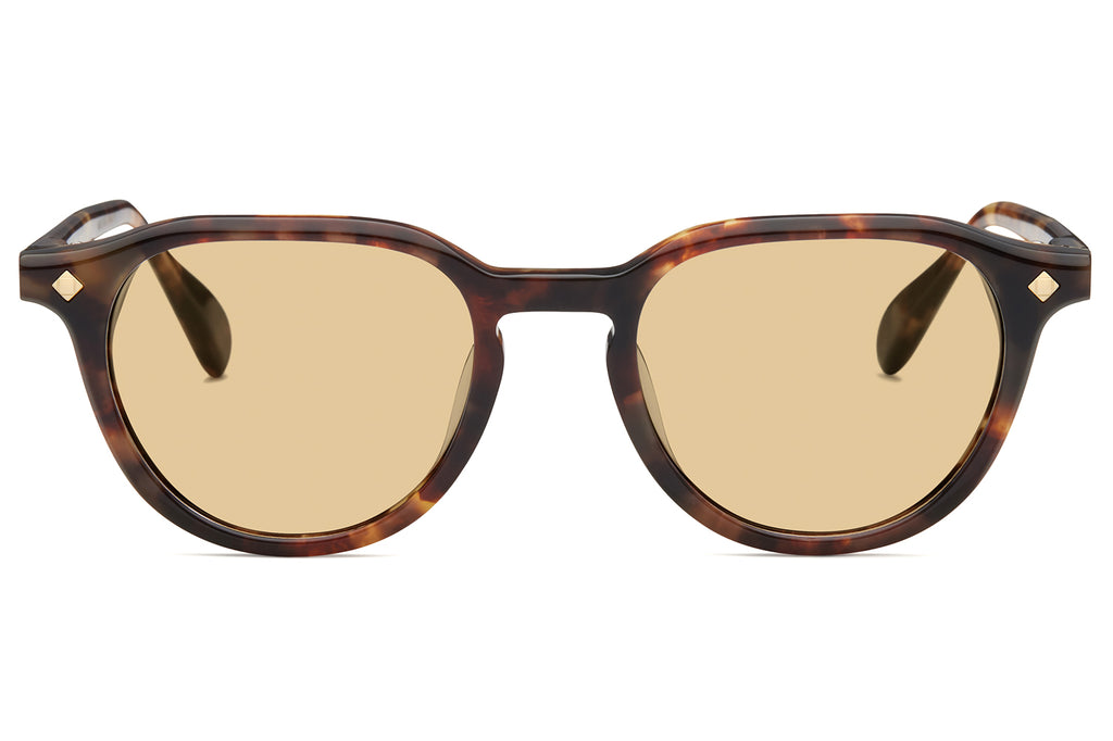 Lunetterie Générale - Desert Rain Sunglasses Medium Tortoise & 18k Gold with Solid Bronze Lenses