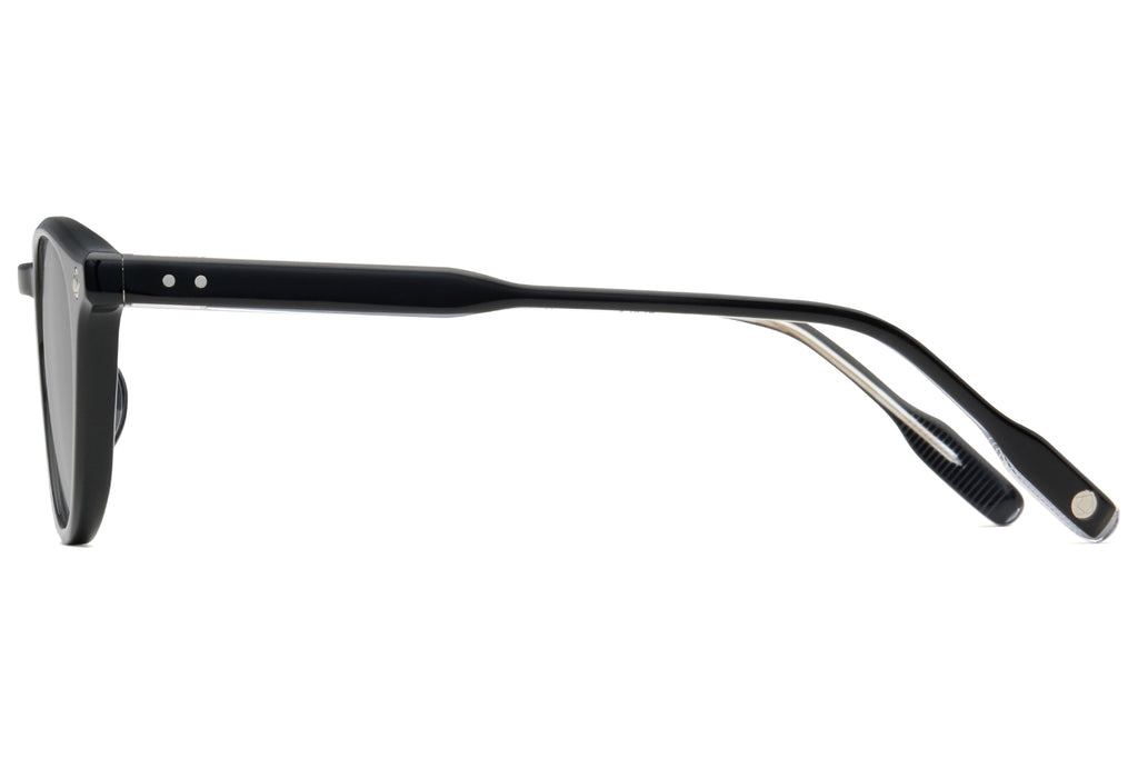 Lunetterie Générale - Dolce Vita Sunglasses Black & Palladium with Solid Grey Lenses