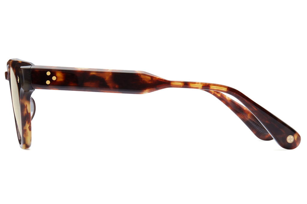 Lunetterie Générale - Golden Hour Sunglasses Medium Tortoise & 24k Gold with Solid Yellow Lenses