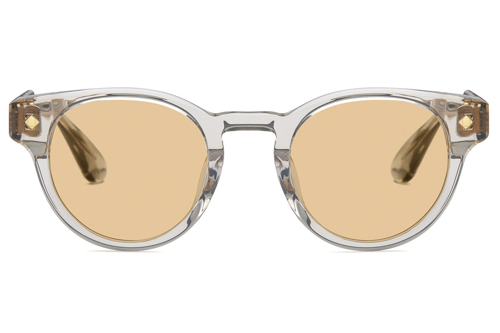 Lunetterie Générale - Golden Hour Sunglasses Beige Crystal & 24k Gold with Solid Bronze Lenses