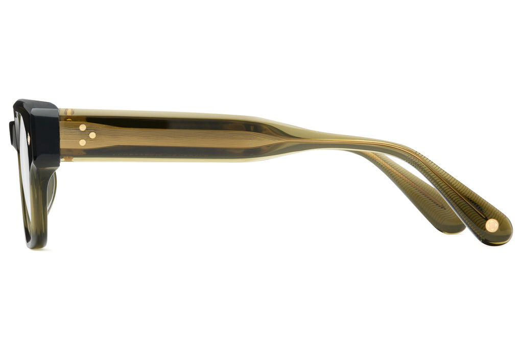 Lunetterie Générale - Minuit Moins Une Eyeglasses Military Green & 18K Gold