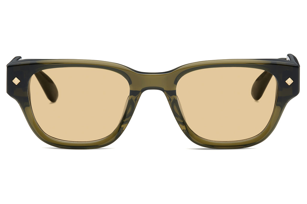 Lunetterie Générale - Minuit Moins Une Sunglasses Military Green & 18k Gold with Solid Bronze Lenses