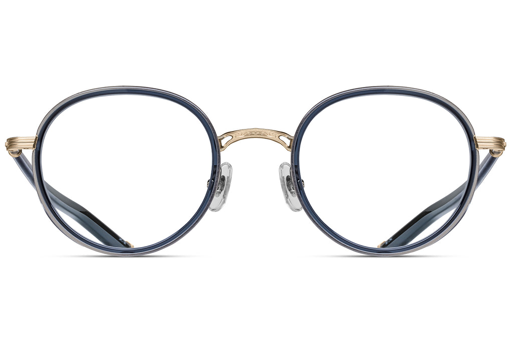 Matsuda - M3134 Eyeglasses Brushed Gold - Dark Navy Crystal