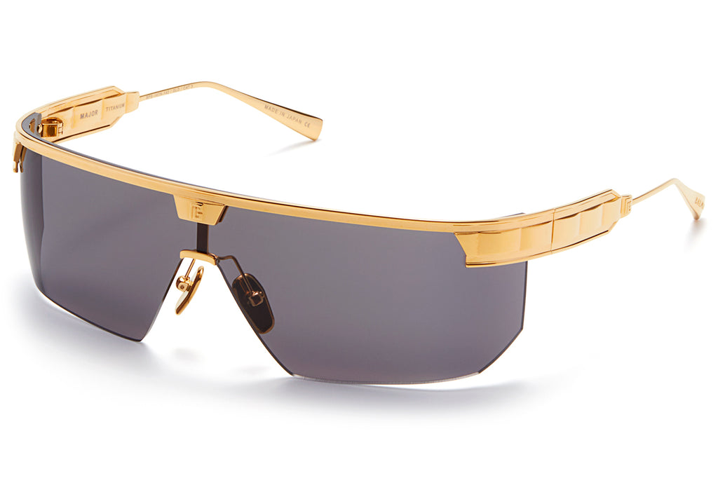 Balmain® Eyewear - Major Sunglasses Yellow Gold with Dark Grey Lenses