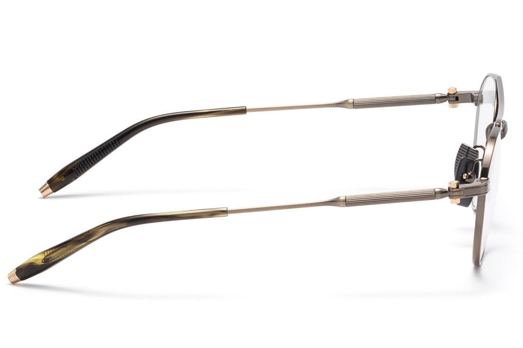 Akoni - Mercury Eyeglasses Antiqued White Gold & Dark Tortoise