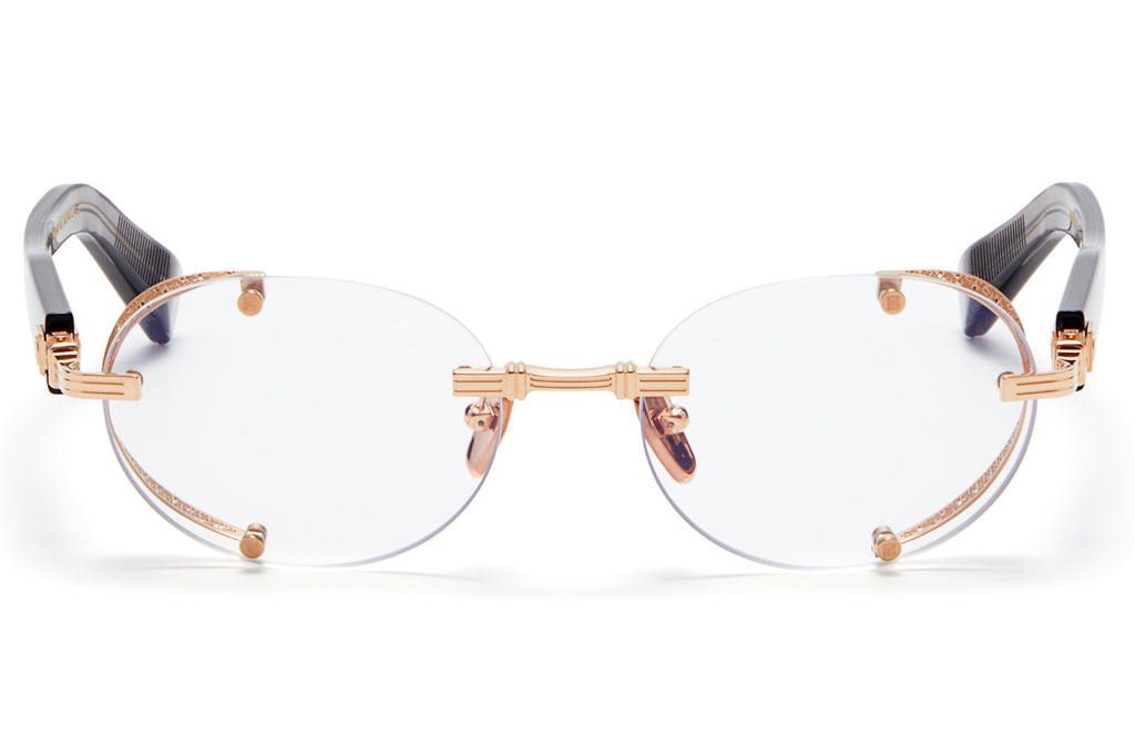 Balmain® Eyewear - Monsieur Eyeglasses White Gold & Crystal Grey