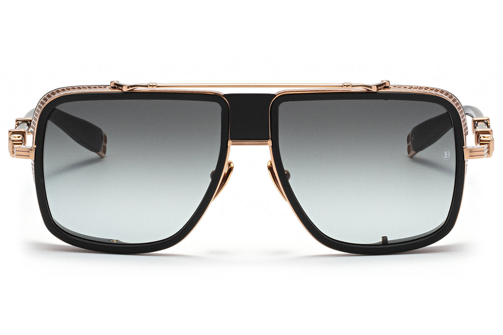 Balmain® Eyewear - O.R. Sunglasses Rose Gold & Matte Black with Dark Grey Gradient Lenses