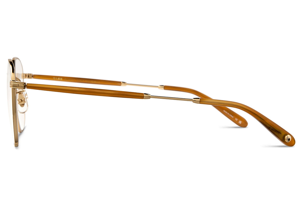 Garrett Leight - Grant M Eyeglasses Gold-Sierra Tortoise