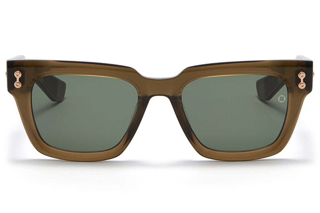 Akoni - Pyxis Sunglasses Crystal Olive & White Gold with G-15 Lenses