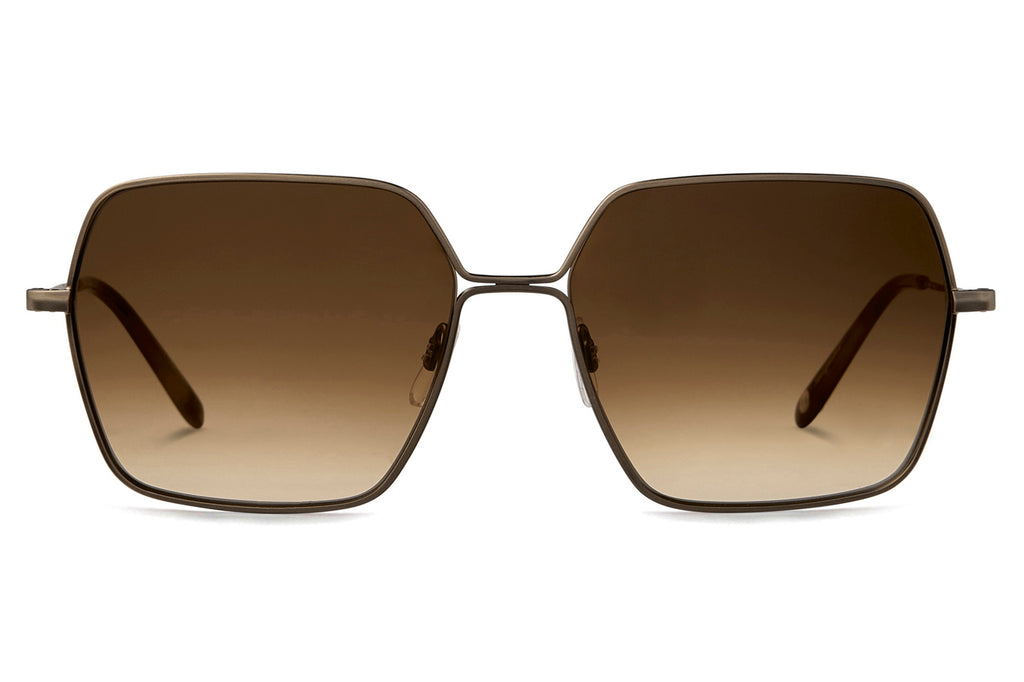 Garrett Leight - Meadow Sunglasses Antique Gold-Vintage Burnt Tortoise with Brunette Gradient Lenses