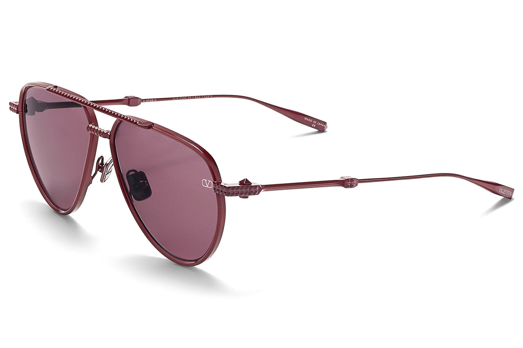 Valentino® Eyewear - V-Stud II Sunglasses Bordeaux with Bordeaux Lenses