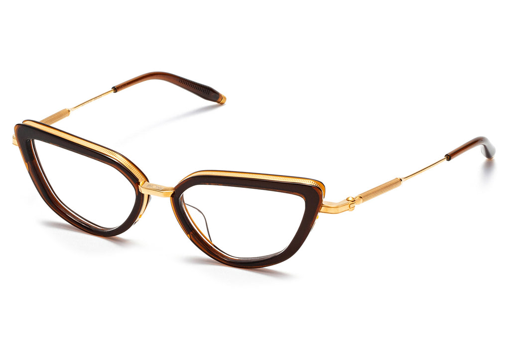 Akoni - Venus Eyeglasses Brown Crystal & Gold