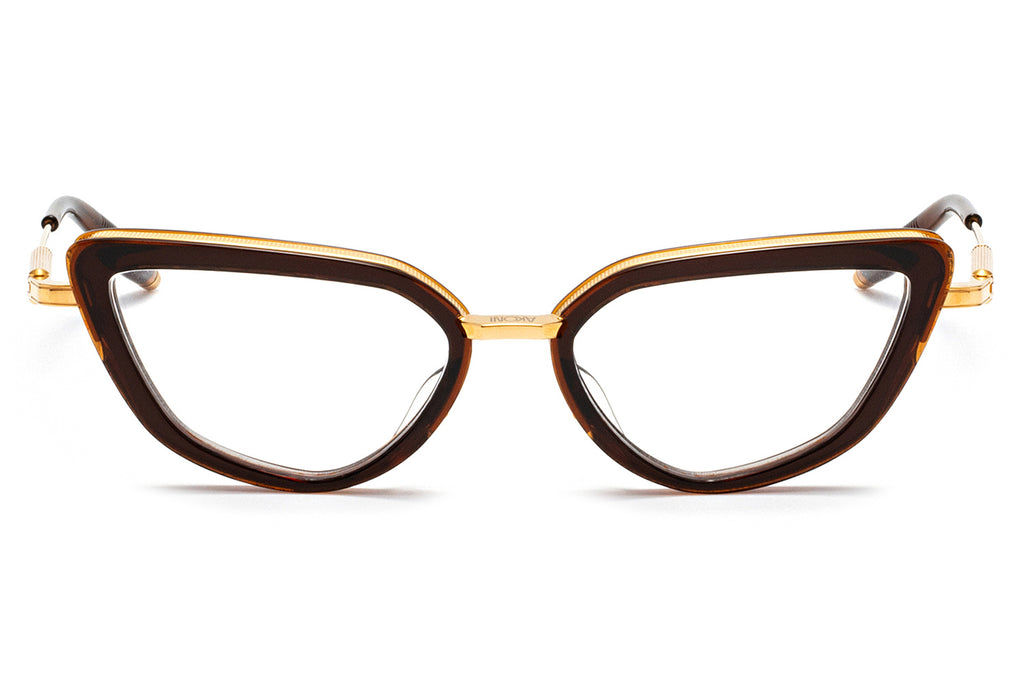 Akoni - Venus Eyeglasses Brown Crystal & Gold