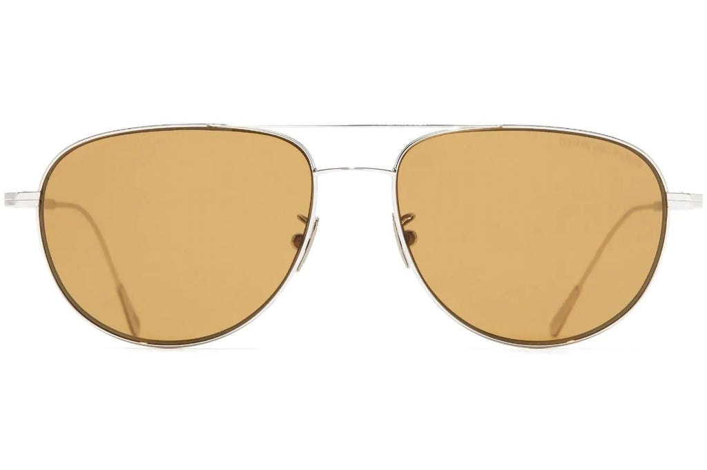Cutler & Gross - 0002 Sunglasses White Gold Rhodium 18K